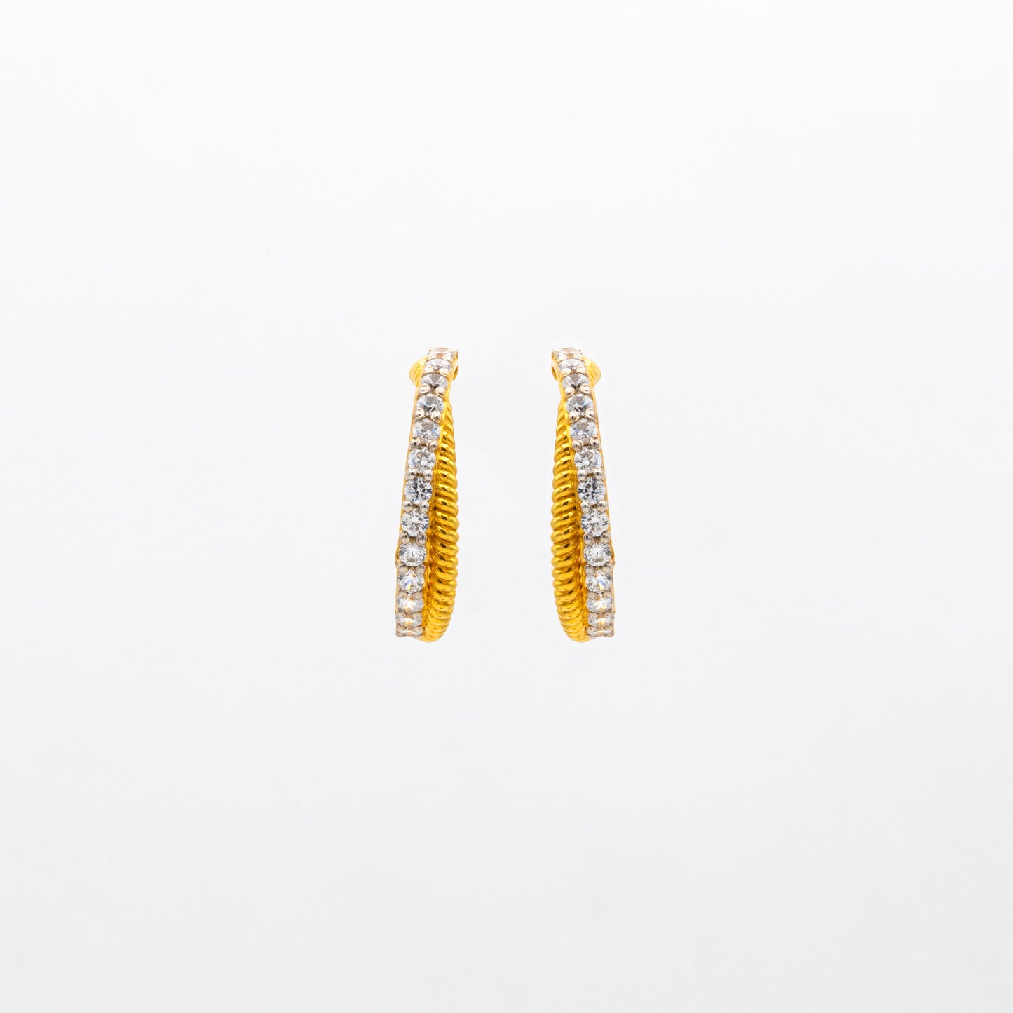 Crossover Hoop Earrings