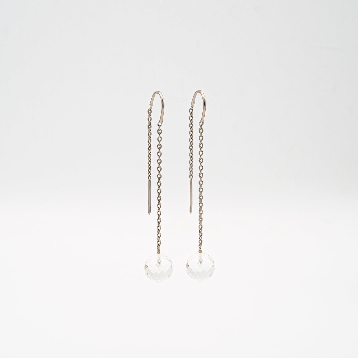 Clear Quartz Thread Earrings
