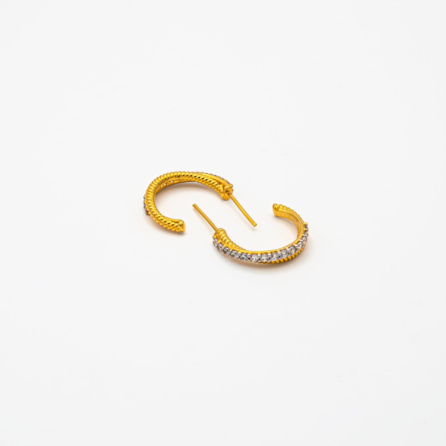 Crossover Hoop Earrings
