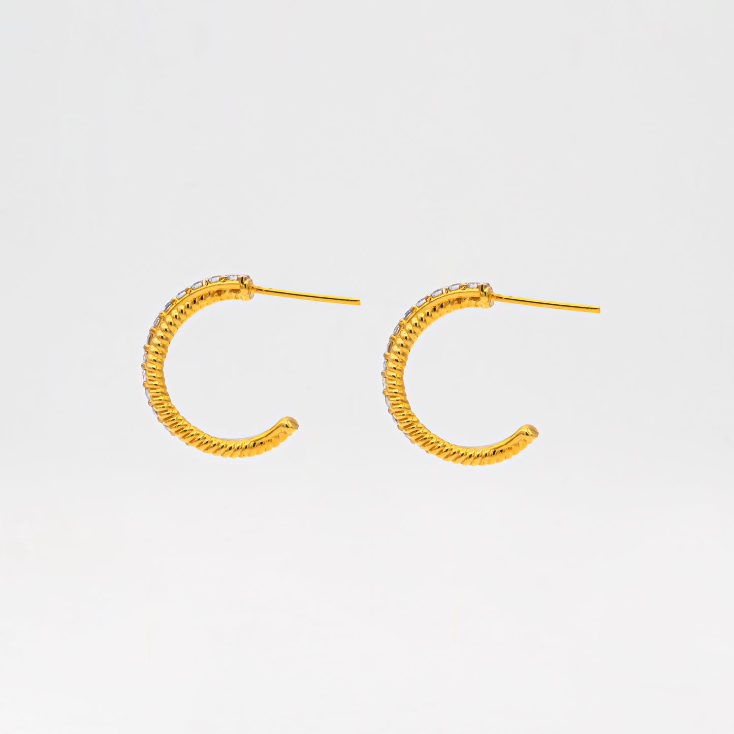Crossover Hoop Earrings