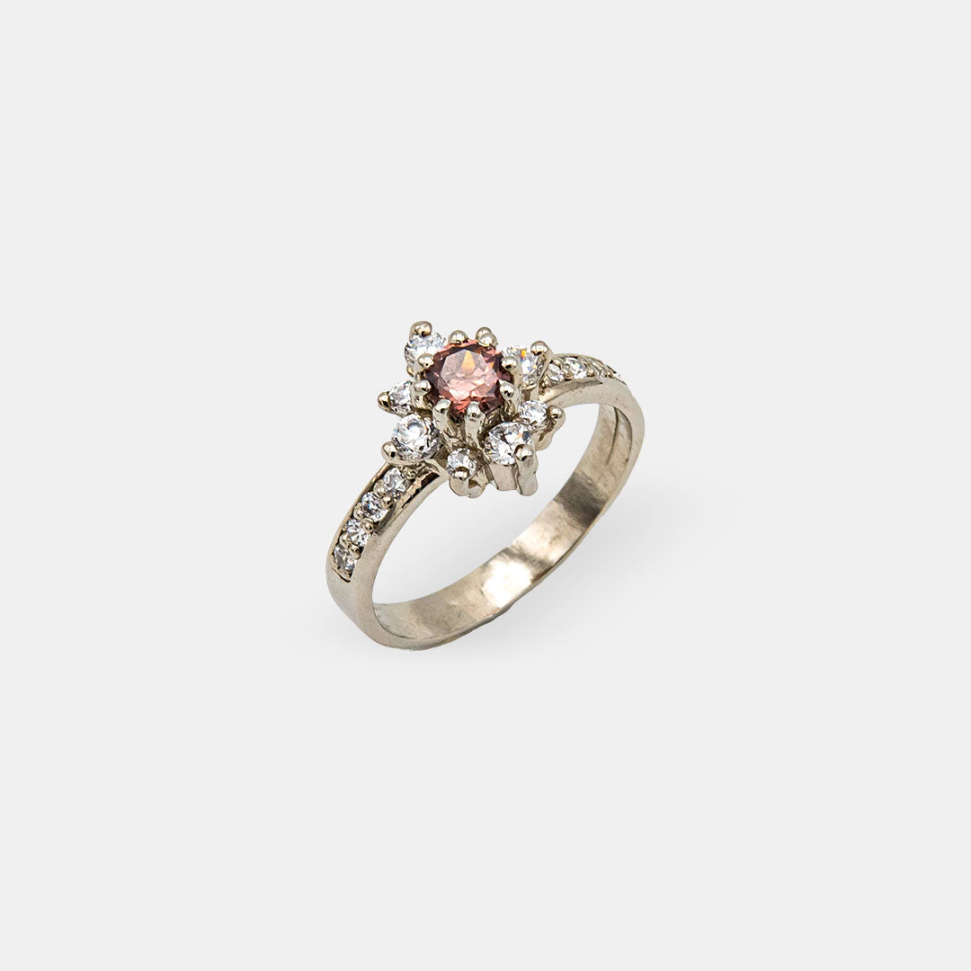 Purple Floral Ring