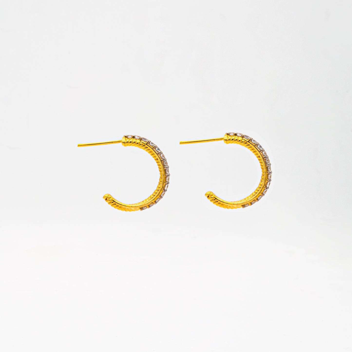 Crossover Hoop Earrings