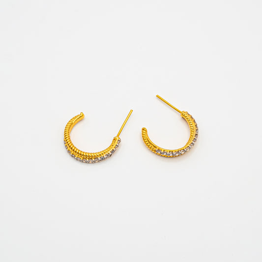 Crossover Hoop Earrings