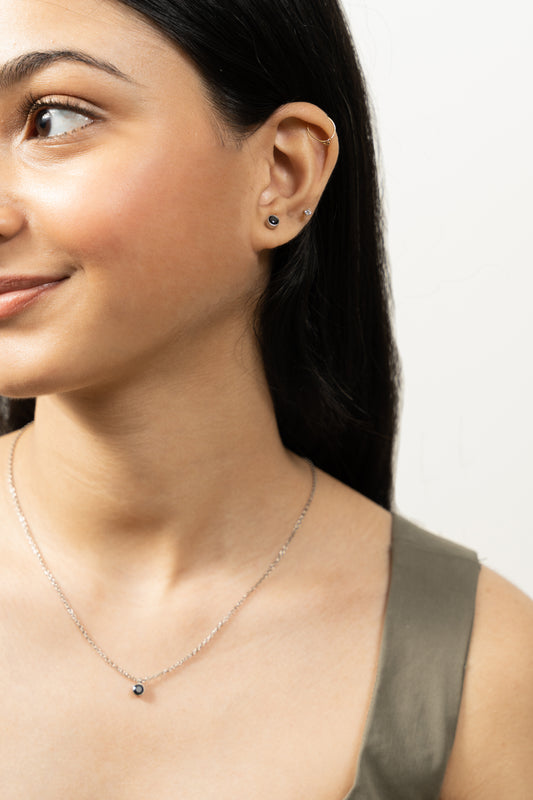 Set of 4mm Black Stone Set