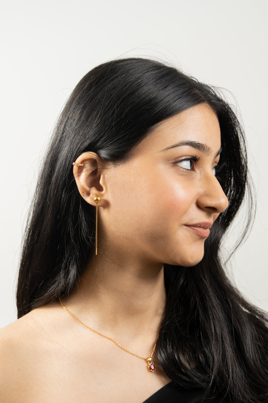 Bead Thread Earrings