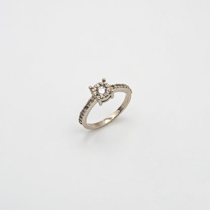 Inward Cushion Cut Ring