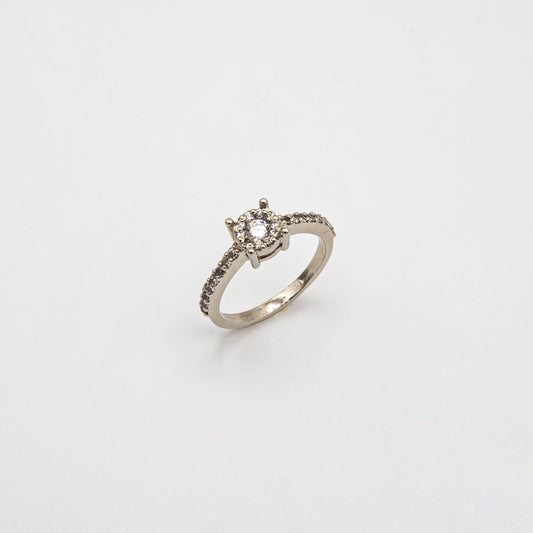 Inward Cushion Cut Ring