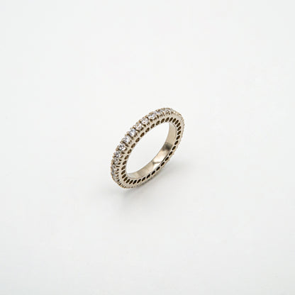 White Stacker Band Ring