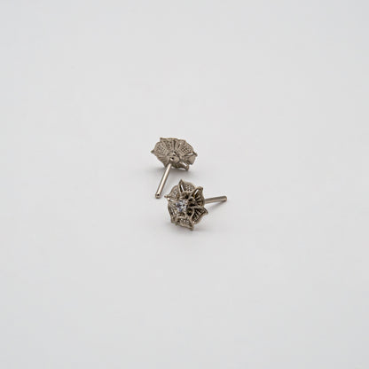 3D Rose Stud Earrings
