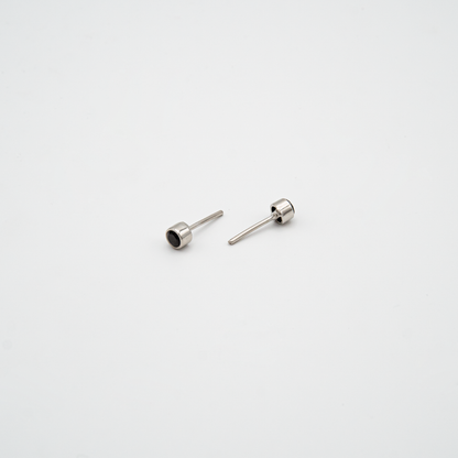 Set of 4mm Black Stone Set