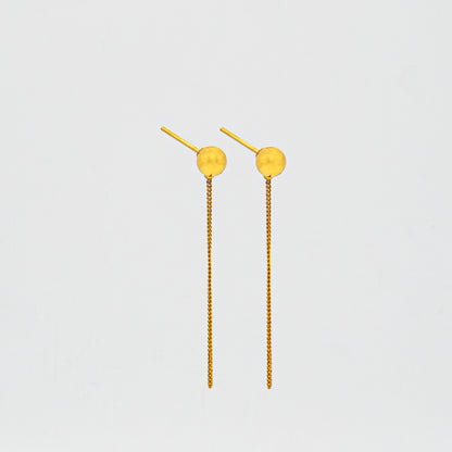 Bead Thread Earrings