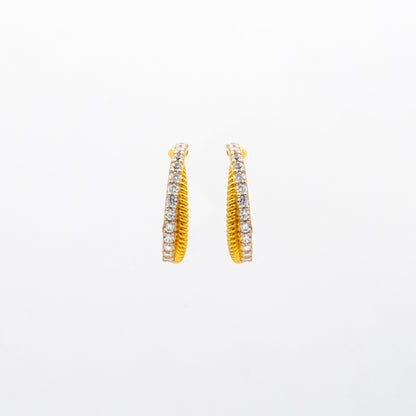 Crossover Hoop Earrings