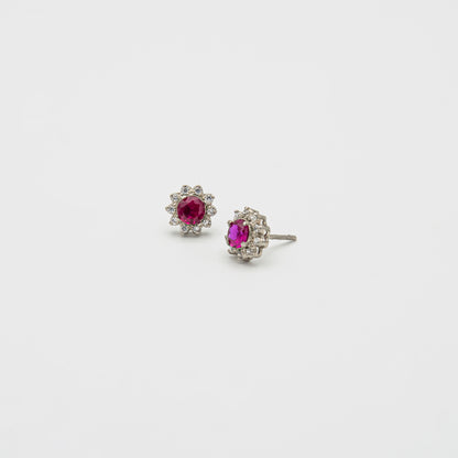 Set of Round-cut Pink Tanzanite Set