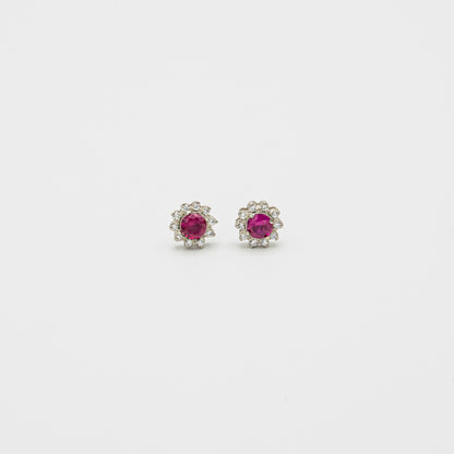 Set of Round-cut Pink Tanzanite Set