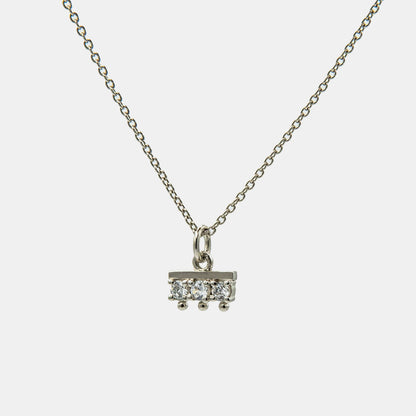 3 Stones Bar Pendant