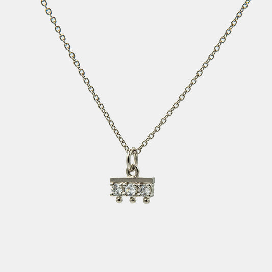 3 Stones Bar Pendant