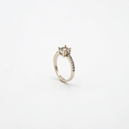 Inward Cushion Cut Ring