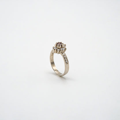 Purple Floral Ring