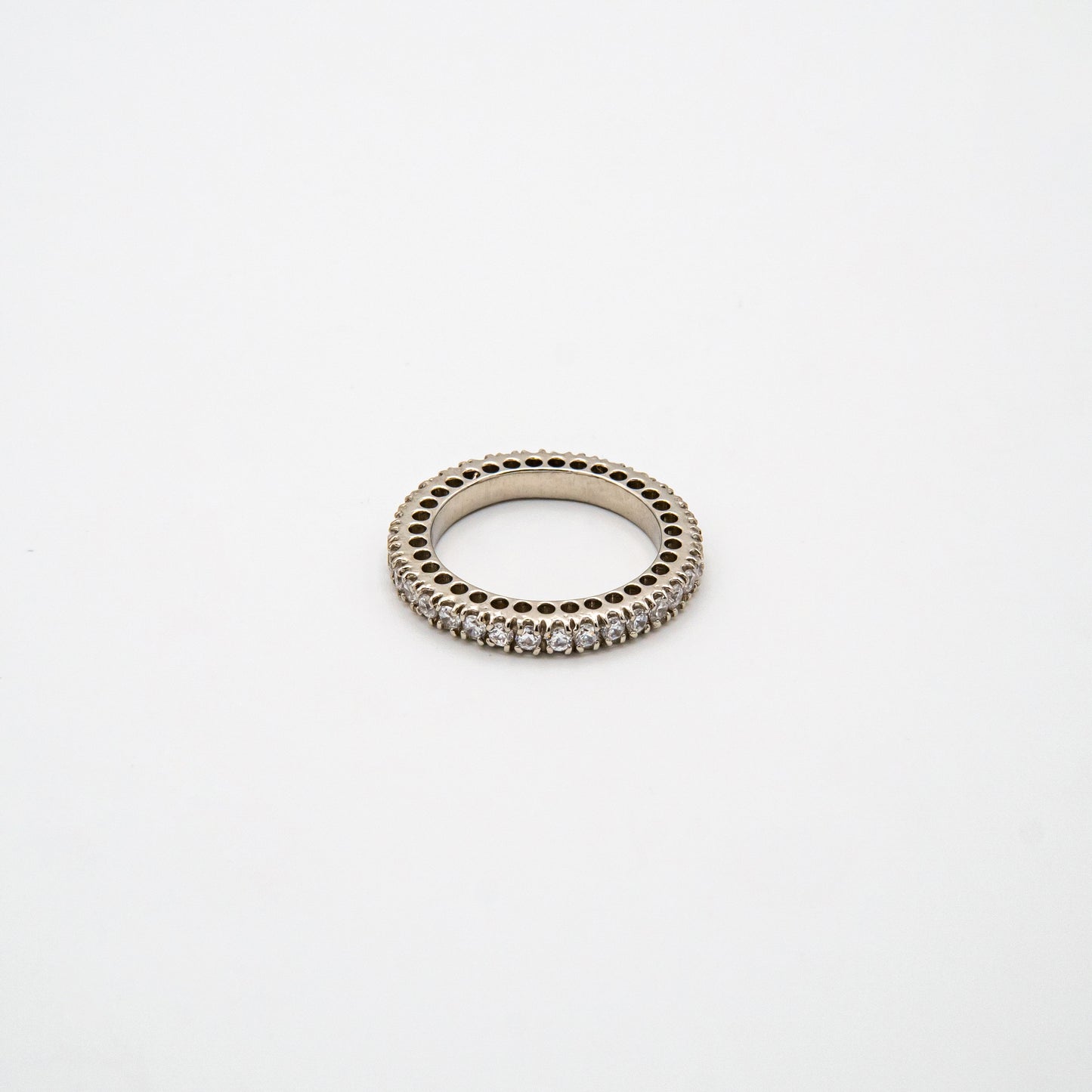 White Stacker Band Ring