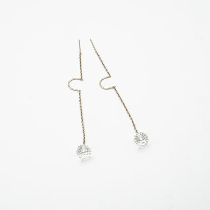 Clear Quartz Thread Earrings