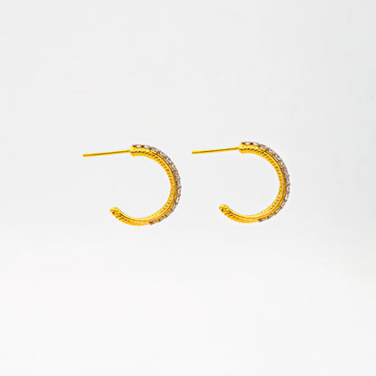 Crossover Hoop Earrings