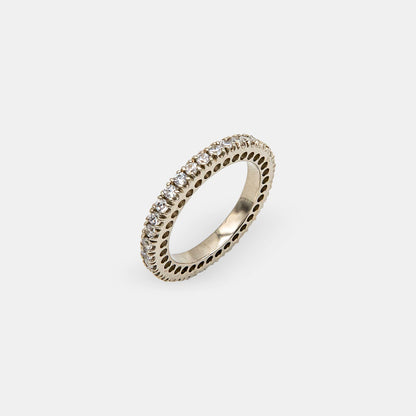White Stacker Band Ring